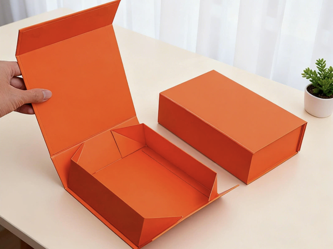 Small Magnetic Foldable Gift Box with Free Logo | Collapsible Rigid Packaging Box