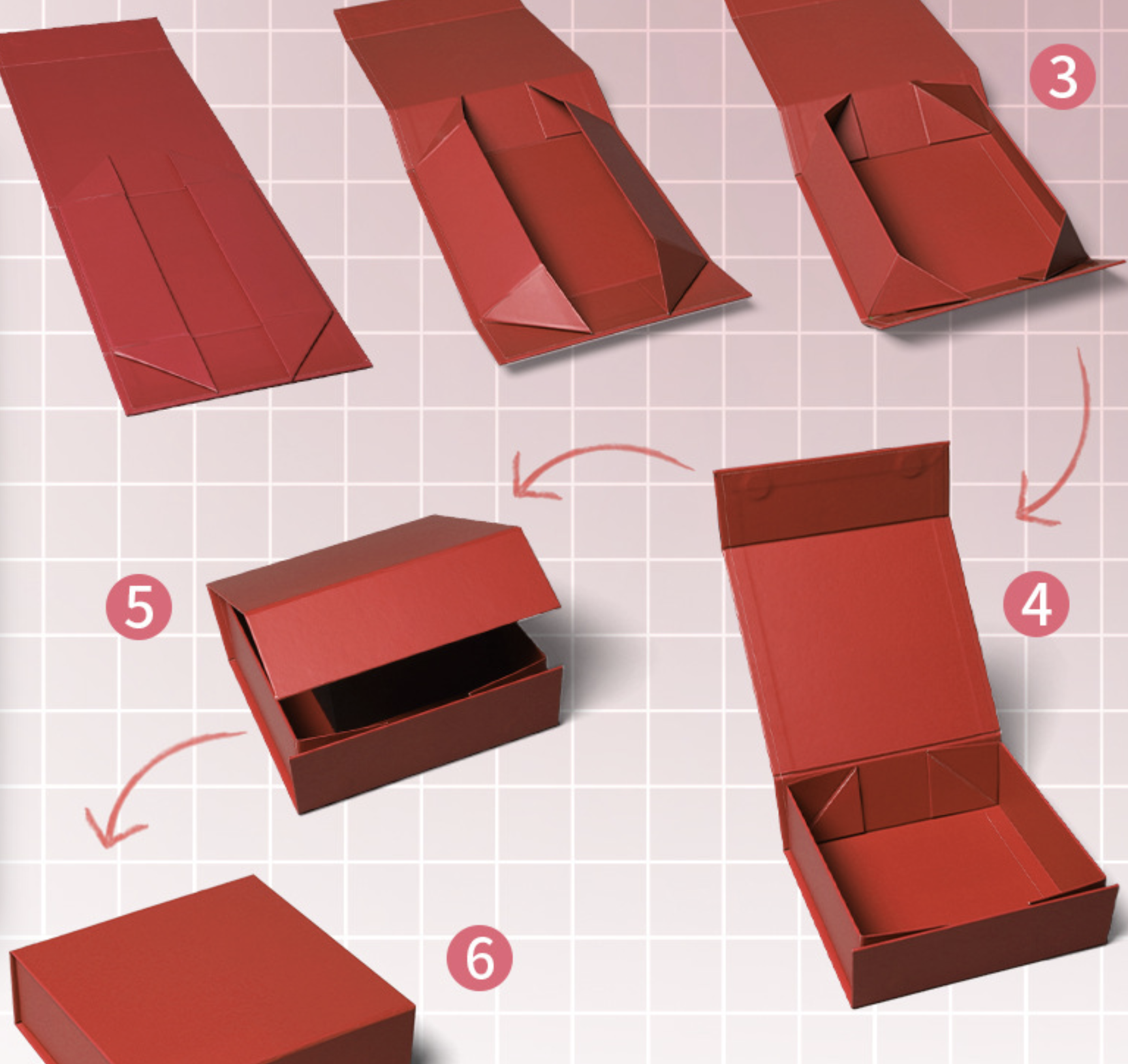 Large Magnetic Foldable Gift Box with Free Logo | Collapsible Rigid Packaging Box