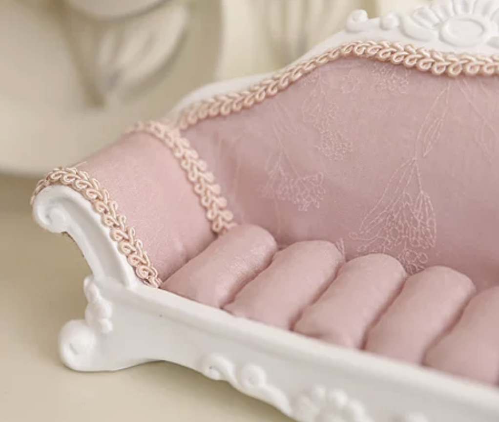 Lace Jewelry Display Organizer Set – Decorative Holder for Rings, Earrings & Accessories