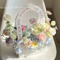 Flower Gift Paper Bag with Handle | Custom Packaging for Florists (8.7" × 4.7" × 15")