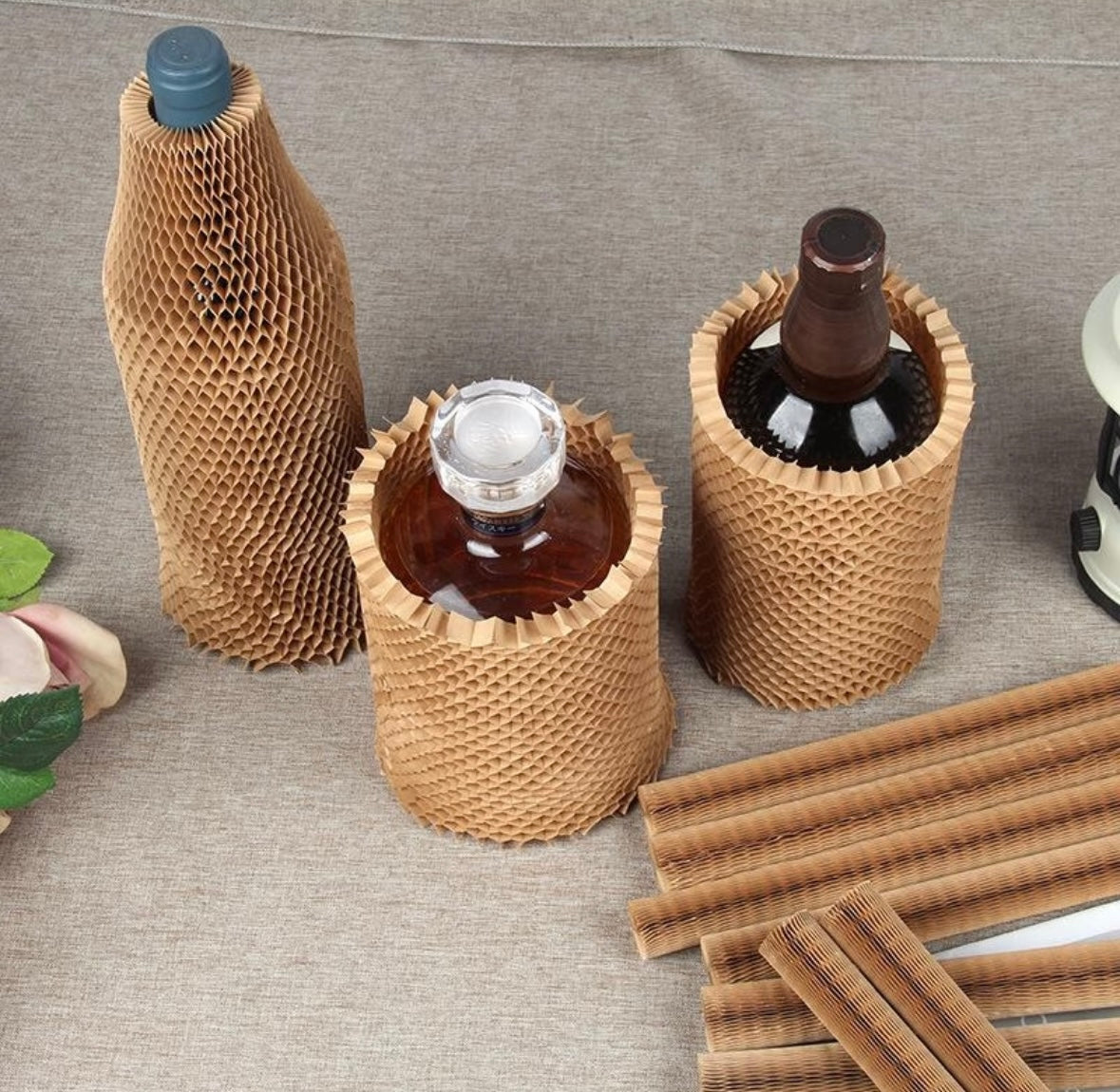 Honeycomb Paper Sleeve | Eco-Friendly Protective Packaging for Bottles & Fragile Products