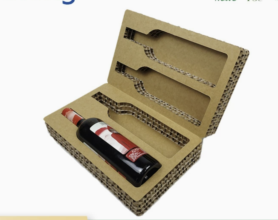 Eco-Friendly Corrugated Wine Bottle Gift Box | Protective Wine Packaging