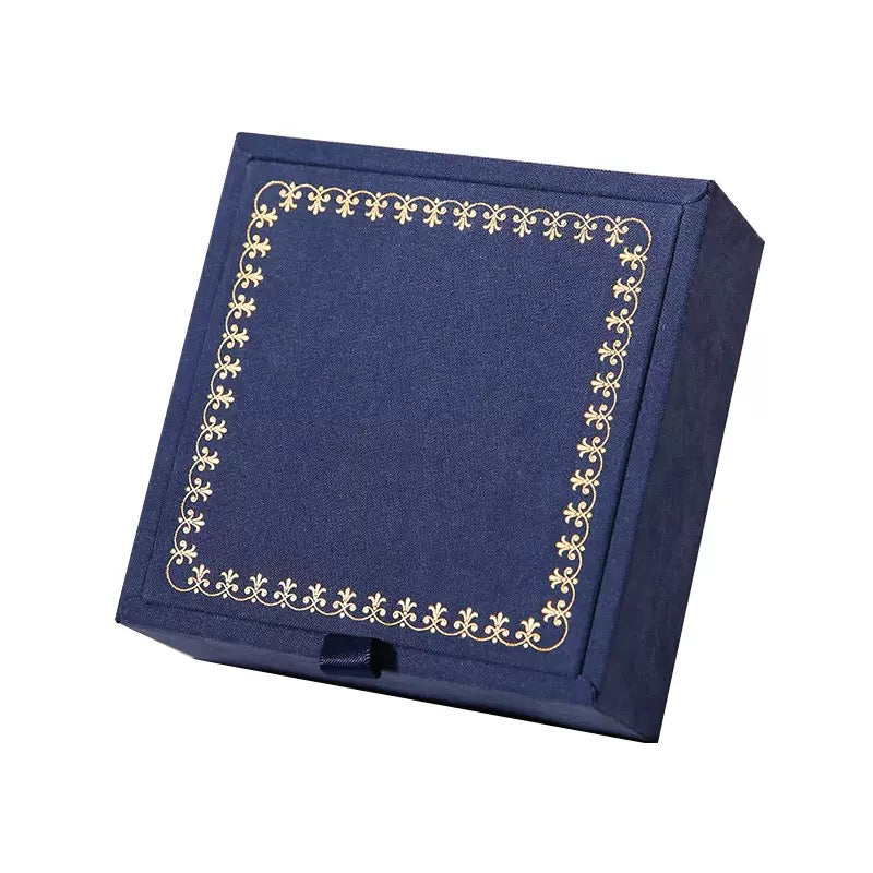 Luxury Velvet Jewelry Box | Flannel Ring & Necklace Gift Packaging Box