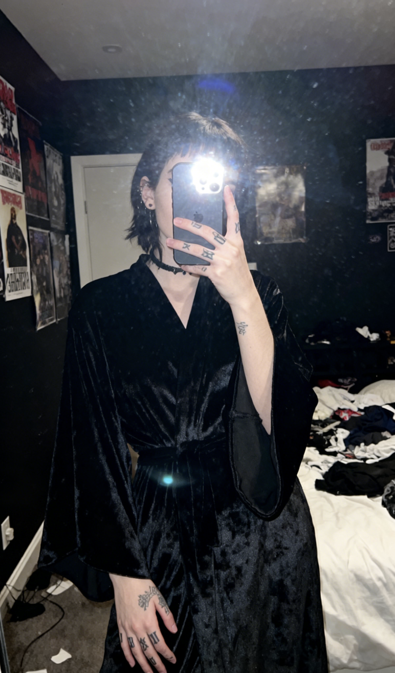 The Obsidian Velvet Ritual Robe (Pre-Order / Concept Drop)