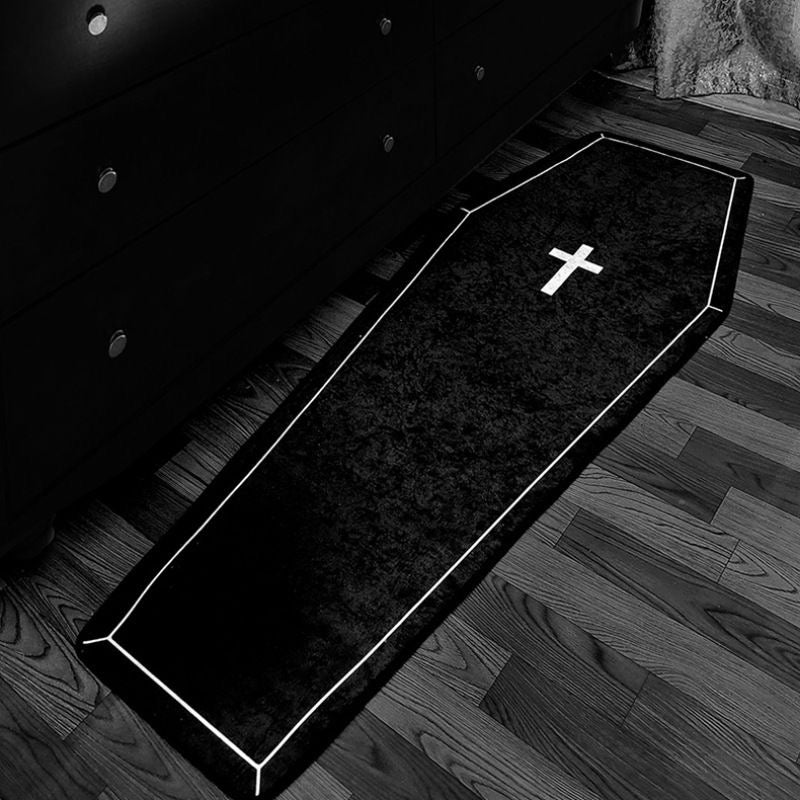 "The Resting Place - Life Size Coffin Runner Rug (200cm) | NOX"