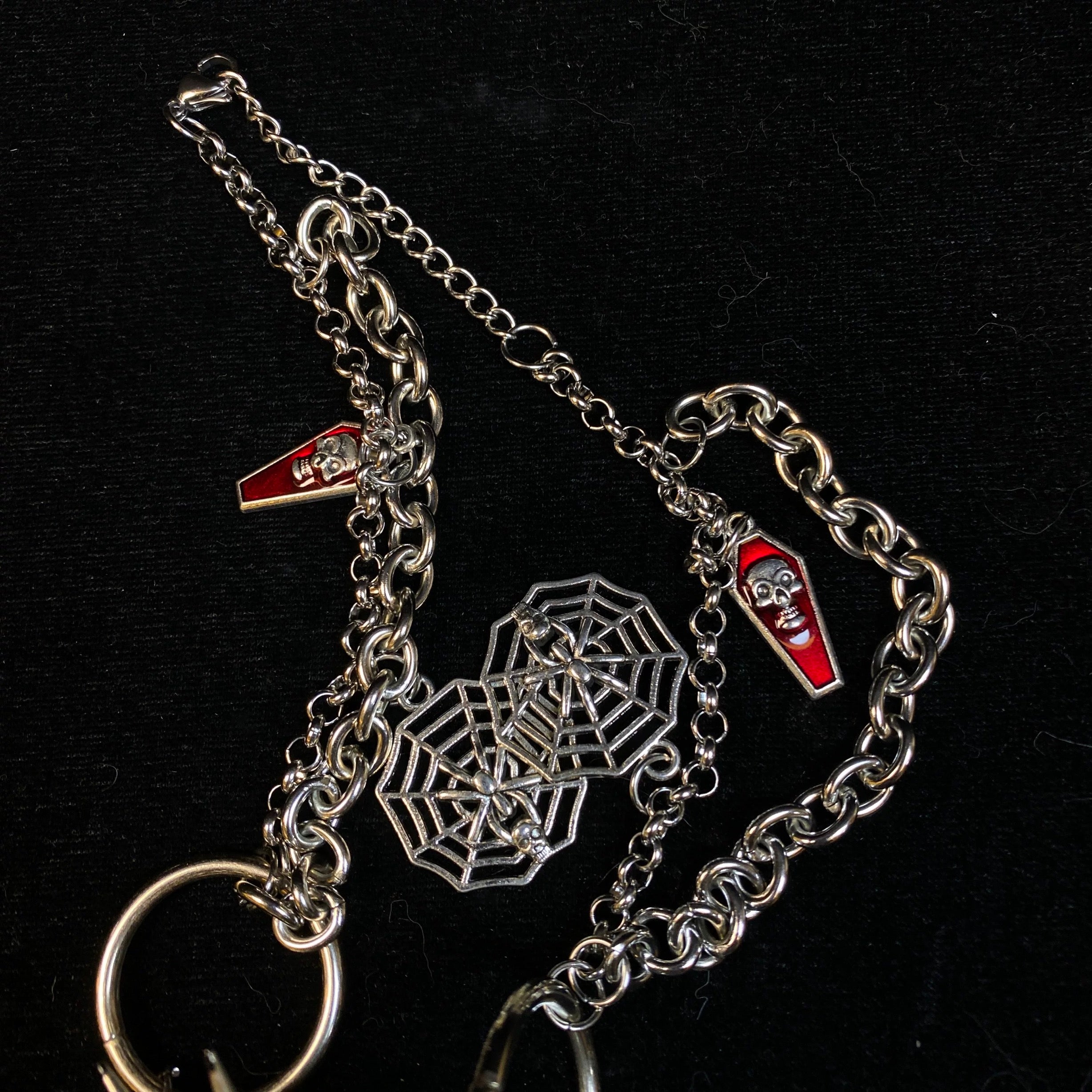 NOX | The Penance – Spiked Doll Head Rosary (Stainless Steel)