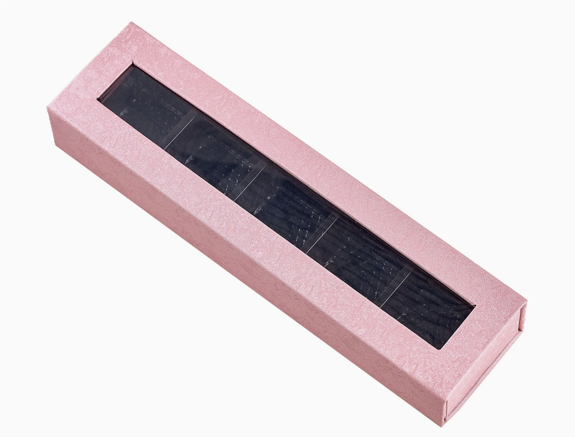 Luxury Chocolate Gift Box with Window | Rigid Packaging Box for Chocolates & Desserts (24×6.2×3.5cm, 5 Colors)