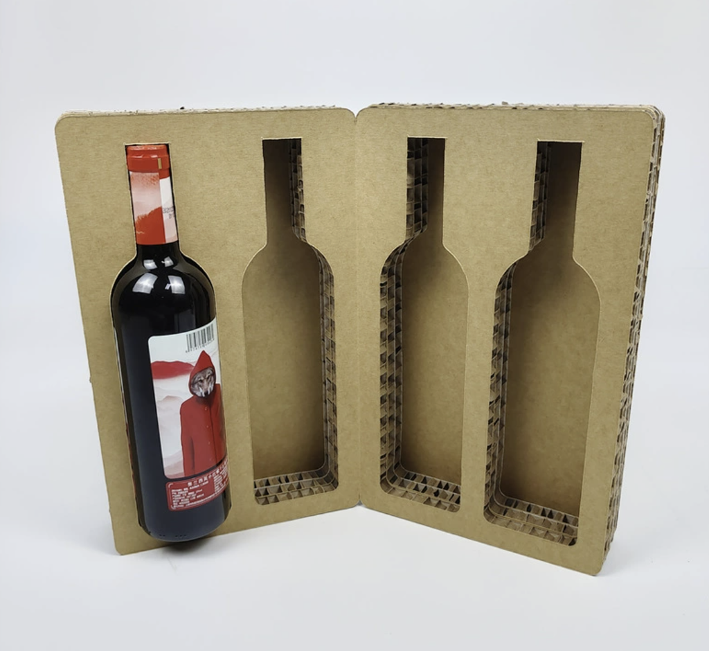 Eco-Friendly Corrugated Wine Bottle Gift Box | Protective Wine Packaging