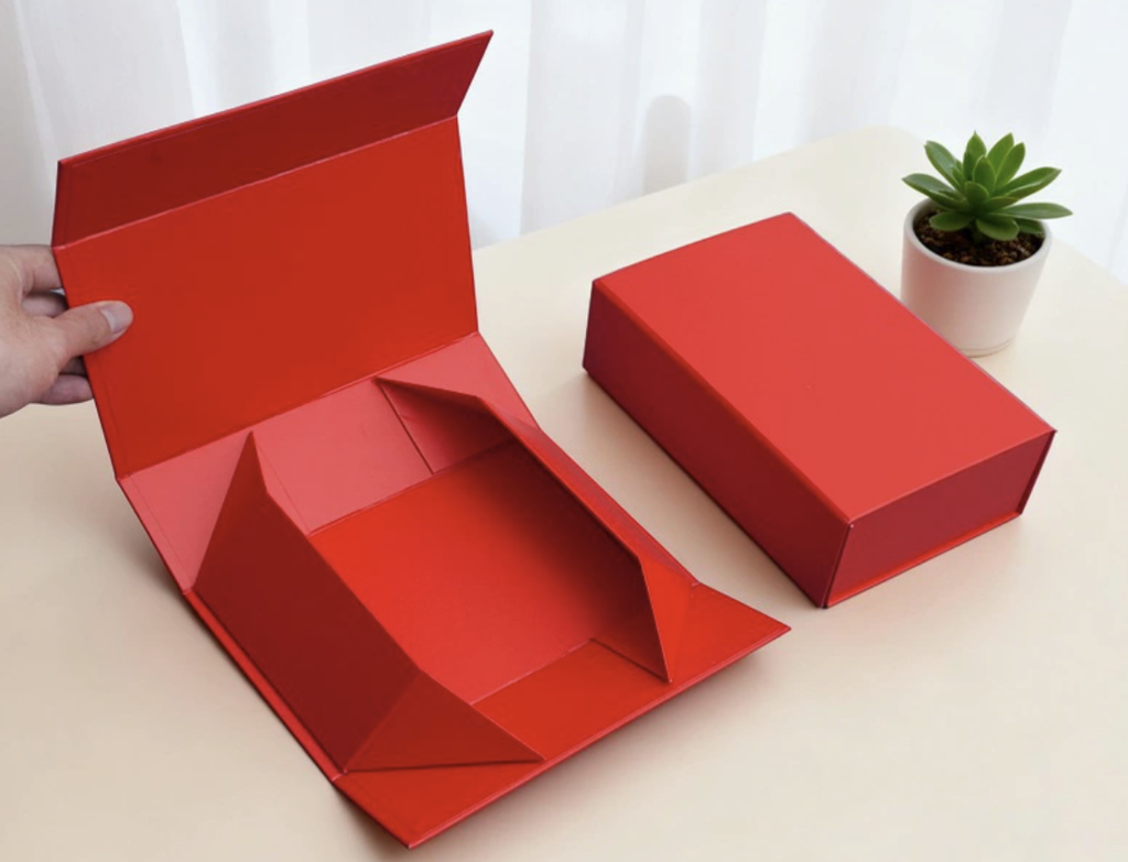 Magnetic Foldable Gift Box with Free Logo | Collapsible Rigid Packaging Box