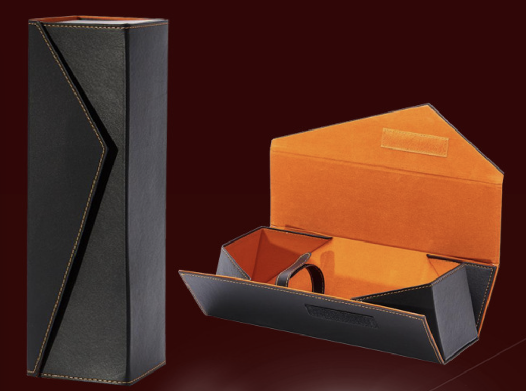 Luxury Leather Wine Box for Single Bottle – Custom Gift Packaging with Magnetic Closure