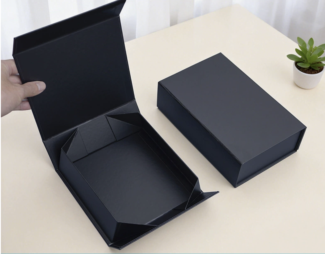 Magnetic Foldable Gift Box with Free Logo | Collapsible Rigid Packaging Box