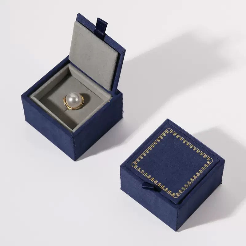 Luxury Velvet Jewelry Box | Flannel Ring & Necklace Gift Packaging Box