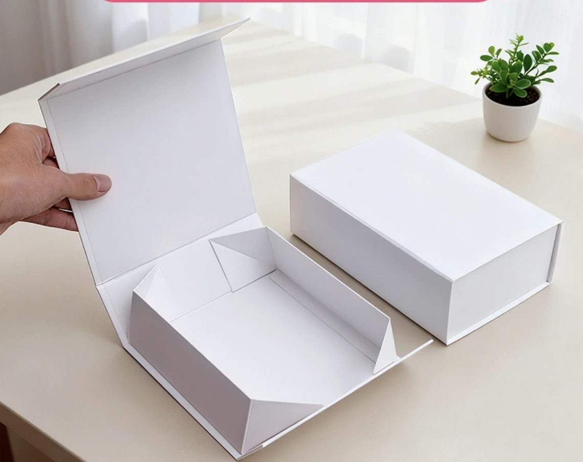 Large Magnetic Foldable Gift Box with Free Logo | Collapsible Rigid Packaging Box