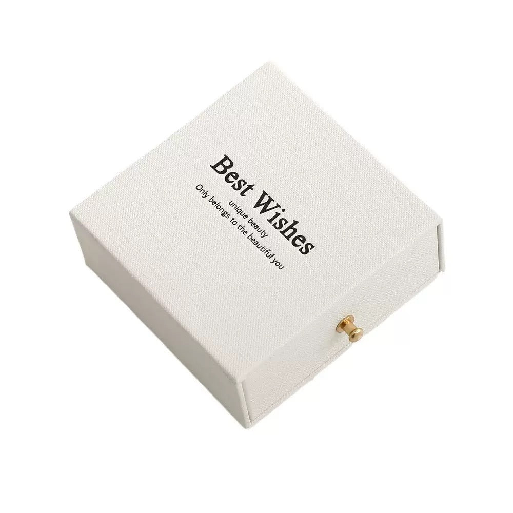 Luxury Jewelry Storage Box with Drawer | Multi-Layer Gift Packaging Box for Rings & Accessories