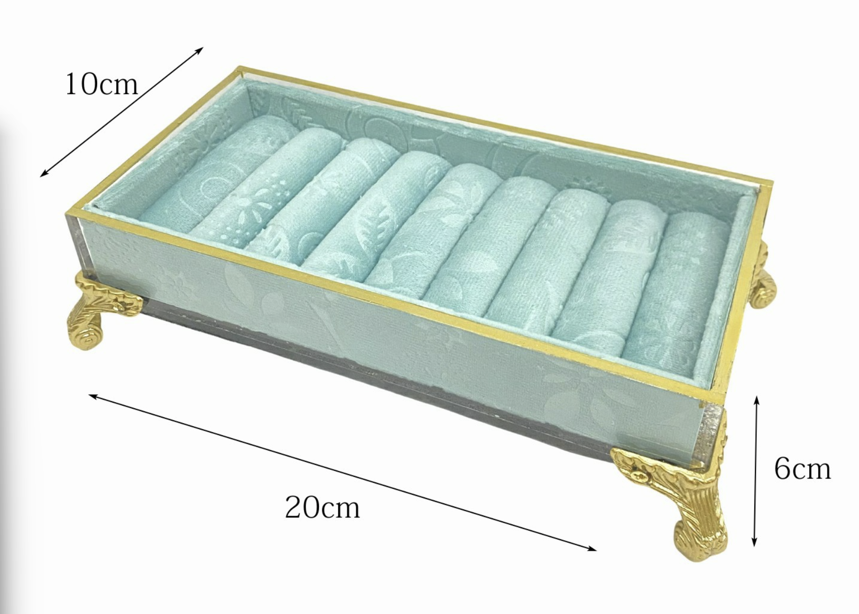 Green Jewelry Display Organizer Set – Mannequin Stand, Ring Tray, Sofa & Decorative Holders