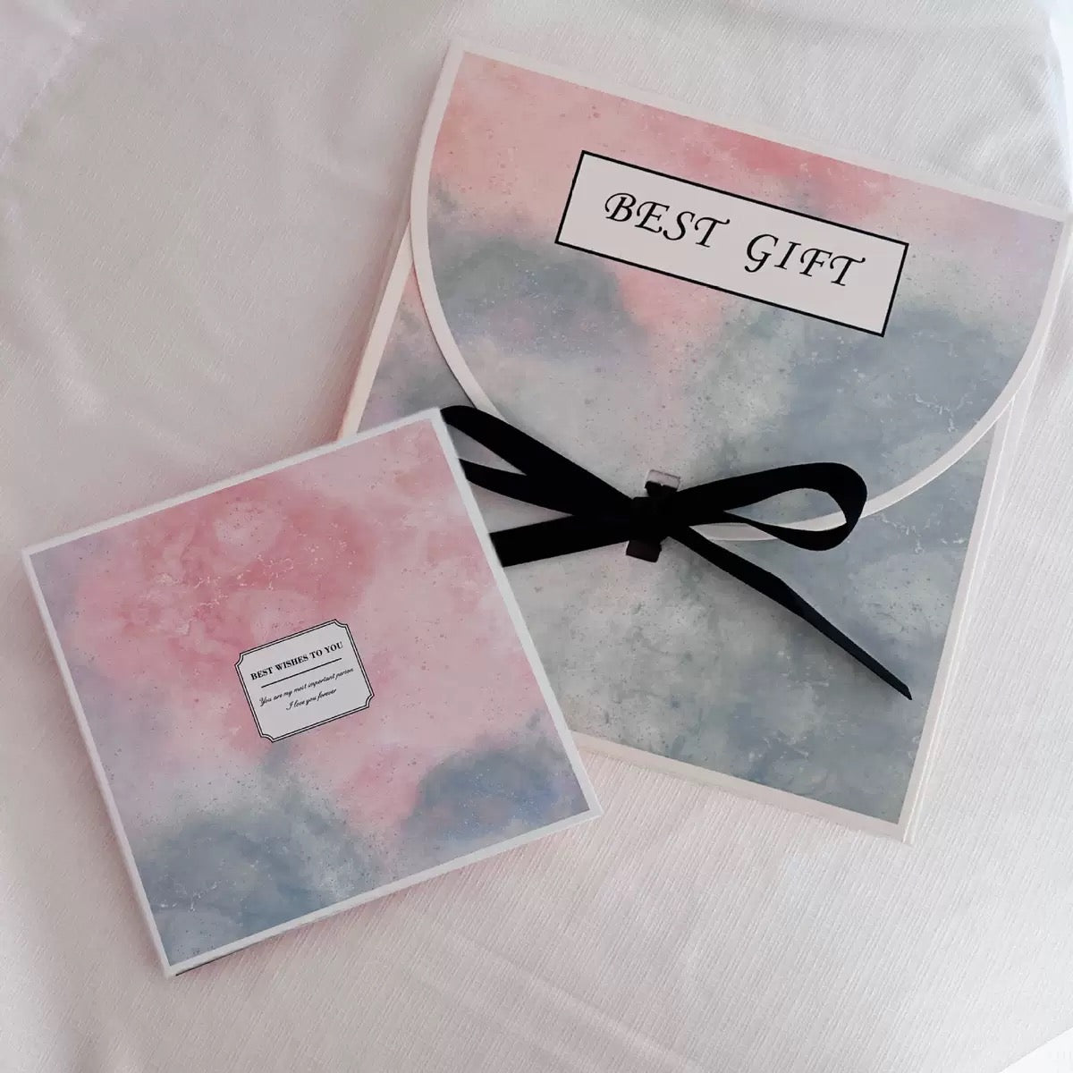 Luxury Envelope Gift Packaging Box with Ribbon | Apparel & Scarf Packaging Gift Envelope