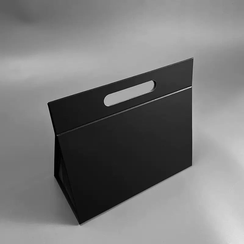 Foldable Triangle Gift Box with Handle | Portable Display Packaging Box for Retail & Gifts