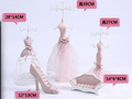 Lace Jewelry Display Organizer Set – Decorative Holder for Rings, Earrings & Accessories