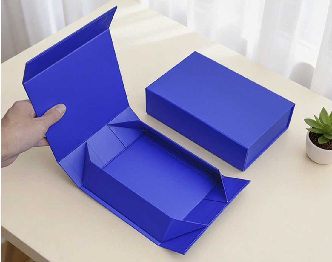 Magnetic Foldable Gift Box with Free Logo | Collapsible Rigid Packaging Box