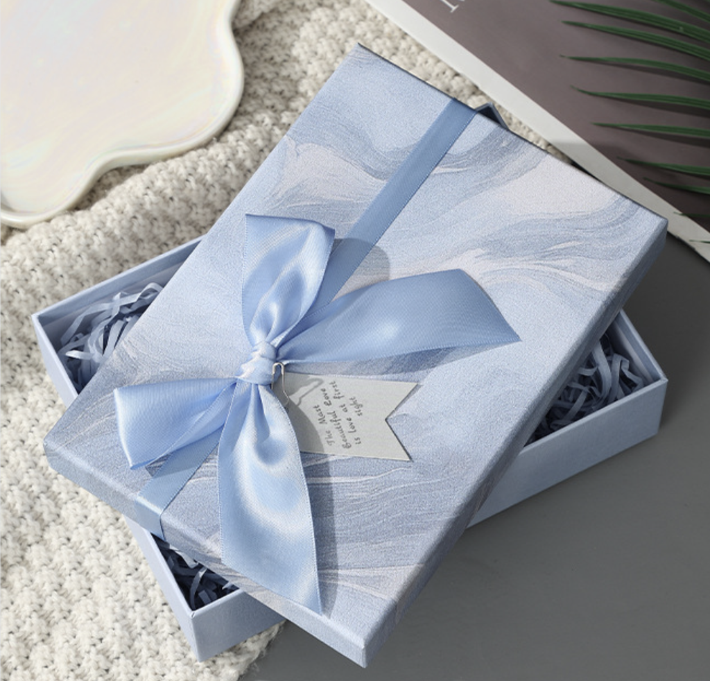 Luxury Gift Box with Ribbon | Foldable Presentation Box in 6 Sizes