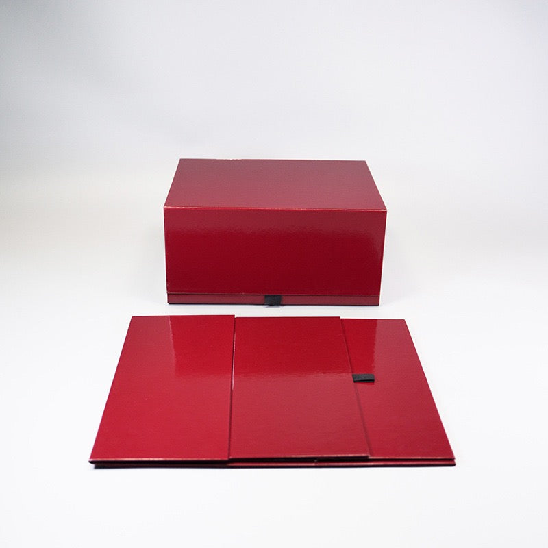 Luxury Foldable Magnetic Gift Box  size 13.6 × 10.4 × 6.6 inch | Large Capacity Rigid Packaging Box with Custom Logo