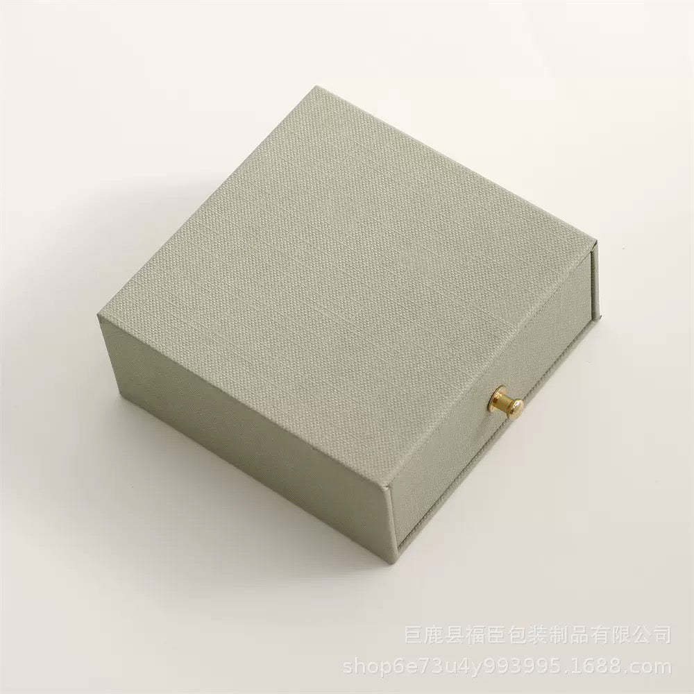Luxury Jewelry Storage Box with Drawer | Multi-Layer Gift Packaging Box for Rings & Accessories