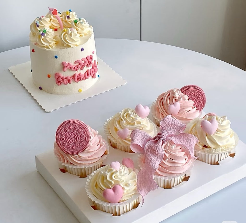 Clear Lid Cupcake Packaging Box 6 Cavity | Transparent Dessert Gift Box with Insert