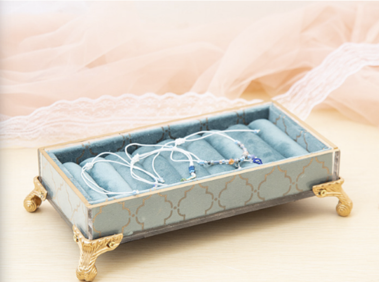 Luxury Jewelry Display Organizer Set – Mannequin Stand, Ring Tray & Decorative Holders