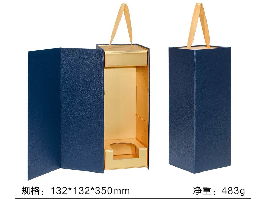 Custom Magnetic Folding Wine Box Bulk - Collapsible Rigid Luxury Packaging | Low MOQ 300