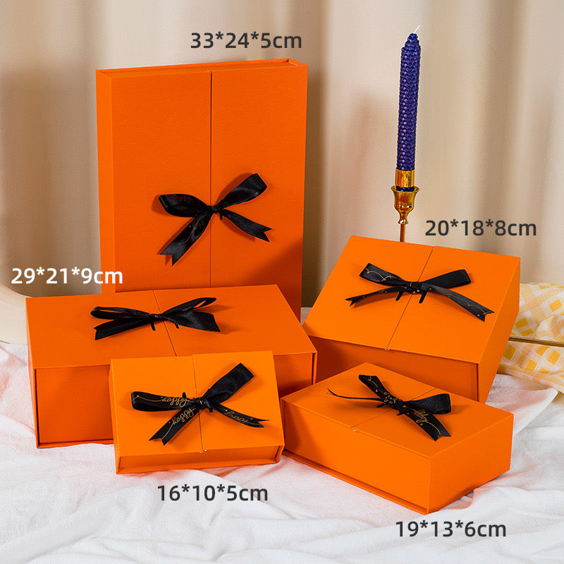 Luxury Magnetic Gift Box with Ribbon | Custom Logo Rigid Folding Box for Premium Packaging