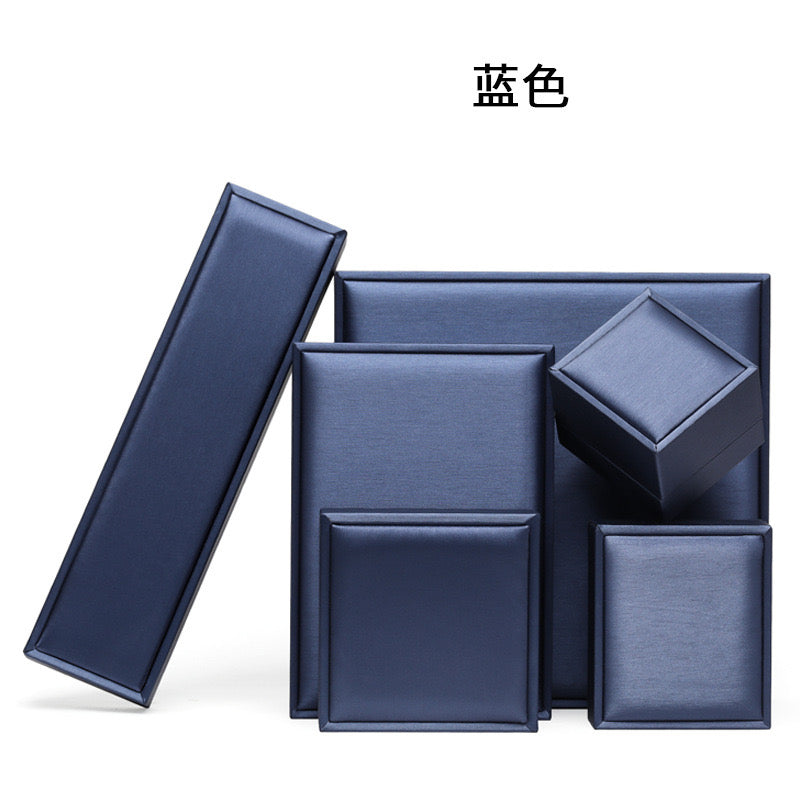 Luxury PU Leather Jewelry Box with Free Logo | Custom Ring, Necklace & Bracelet Packaging Box
