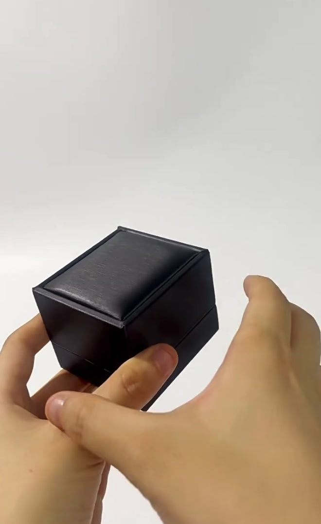 Luxury PU Leather Jewelry Box with Free Logo | Custom Ring, Necklace & Bracelet Packaging Box