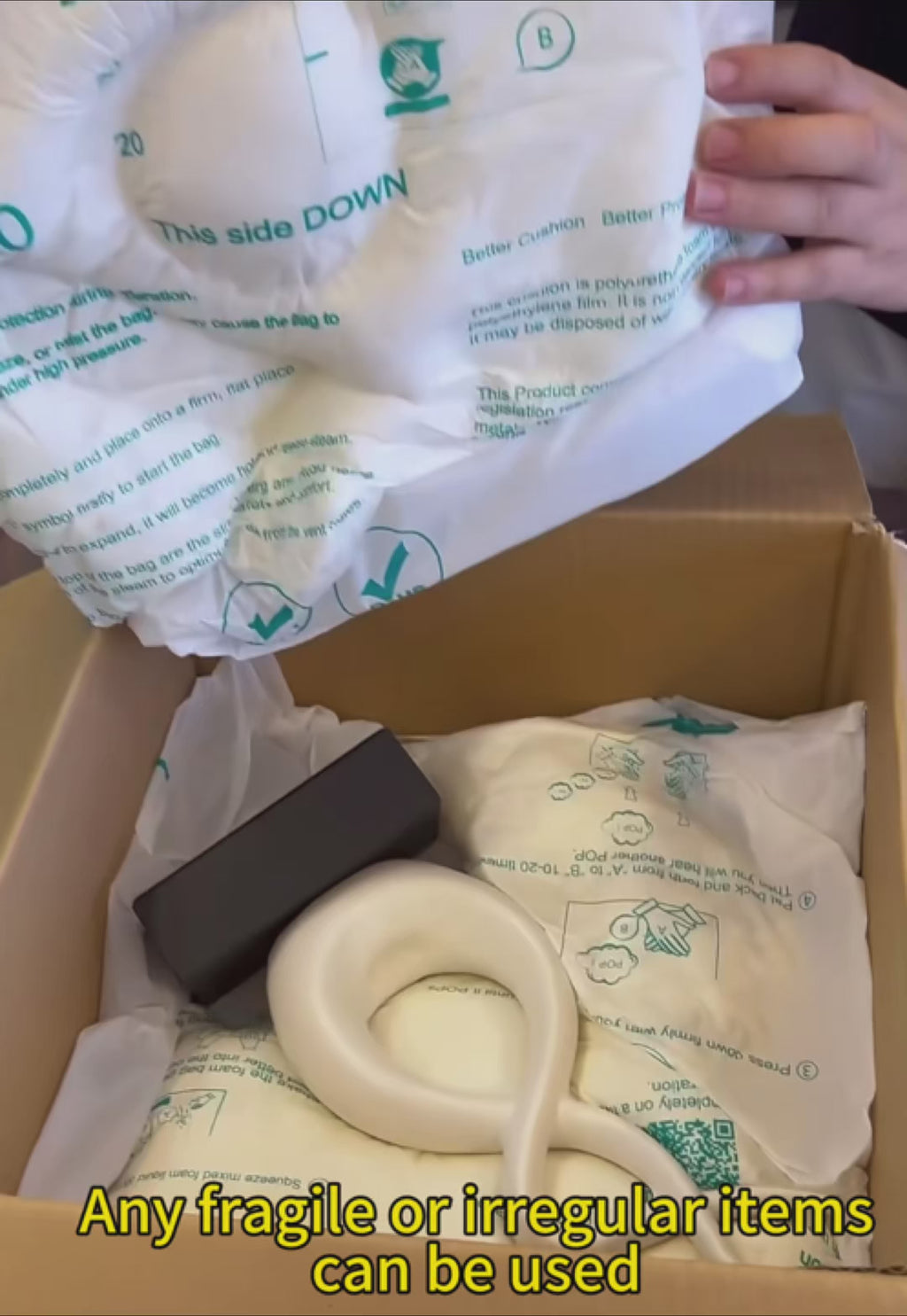 Inflatable Air Cushion Packaging Bags | Protective Air Column Bubble Wrap for Shipping